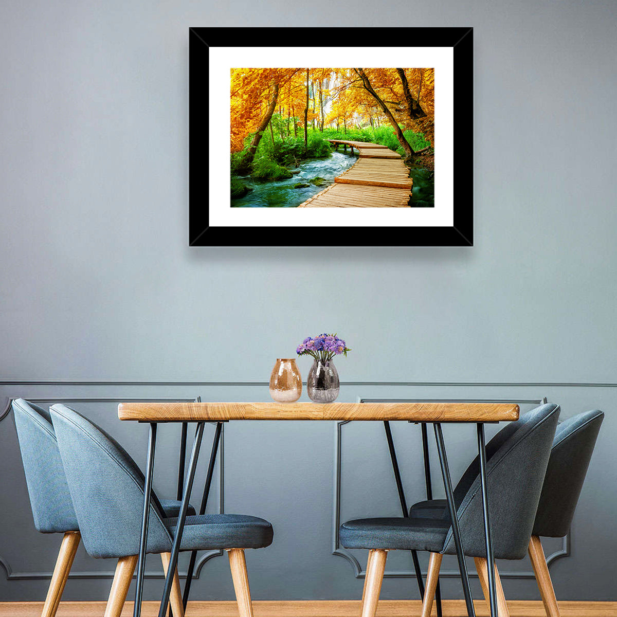 Plitvice Wooden Path Wall Art