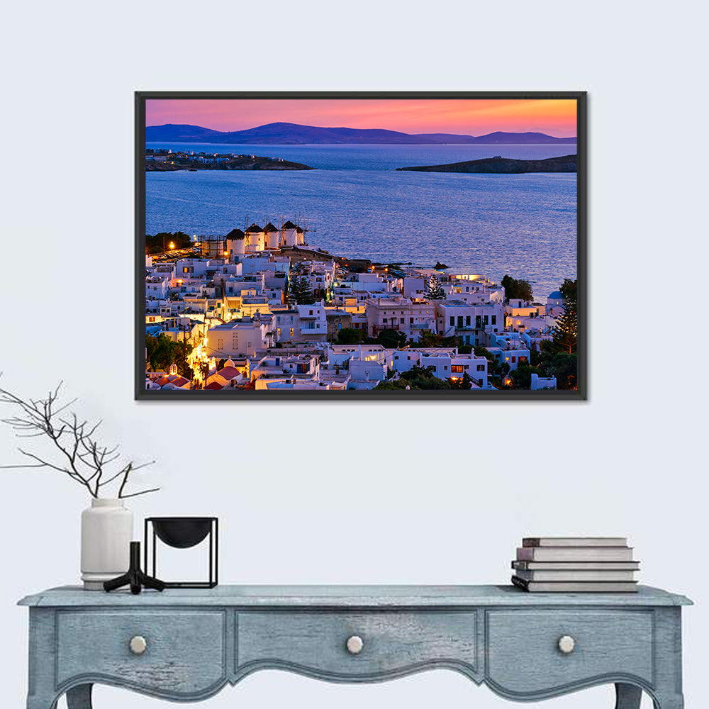 Kato Mili Windmills at Twilight Wall Art
