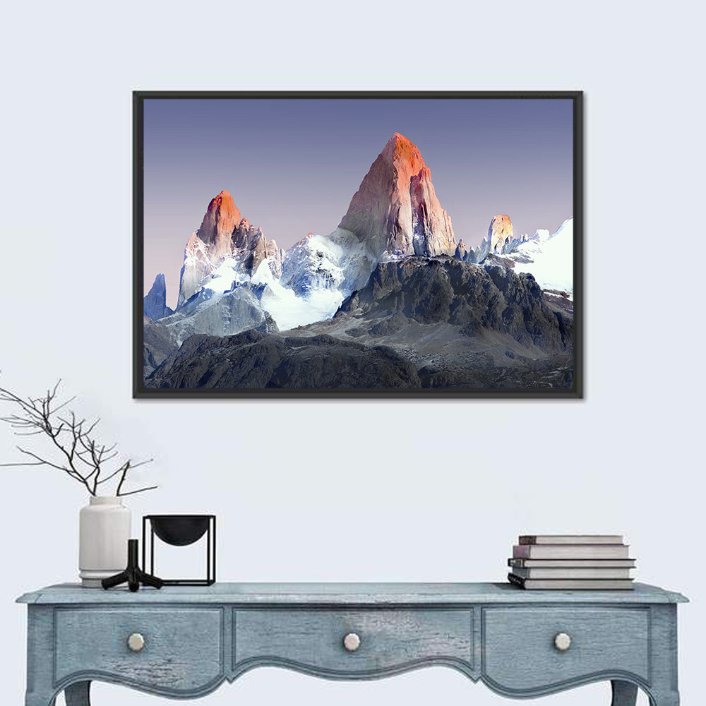 Mount Fitz Roy Wall Art in a room, landscape