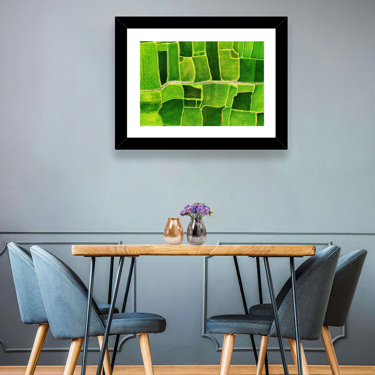 Green Rice Terraces Wall Art