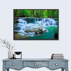 Huay Ma Khamin Erawan Waterfall Wall Art