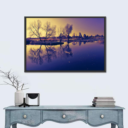 Winter Lake Morning Wall Art