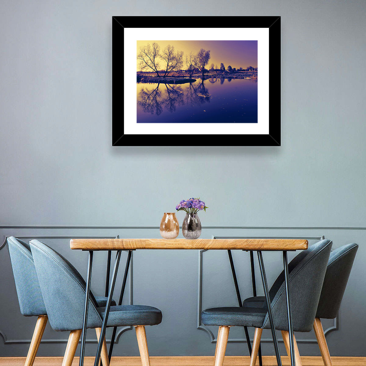 Winter Lake Morning Wall Art