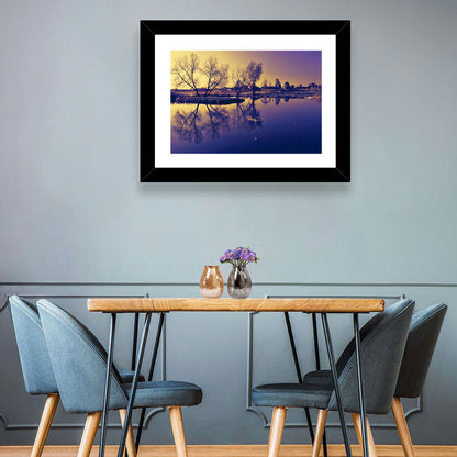 Winter Lake Morning Wall Art