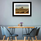 Rustic Provence Lavender Rows at Golden Hour Wall Art