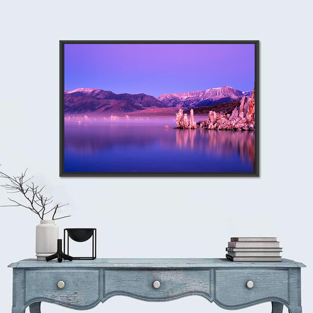 Mountains from Mono Lake Wall Art in a room, landscape