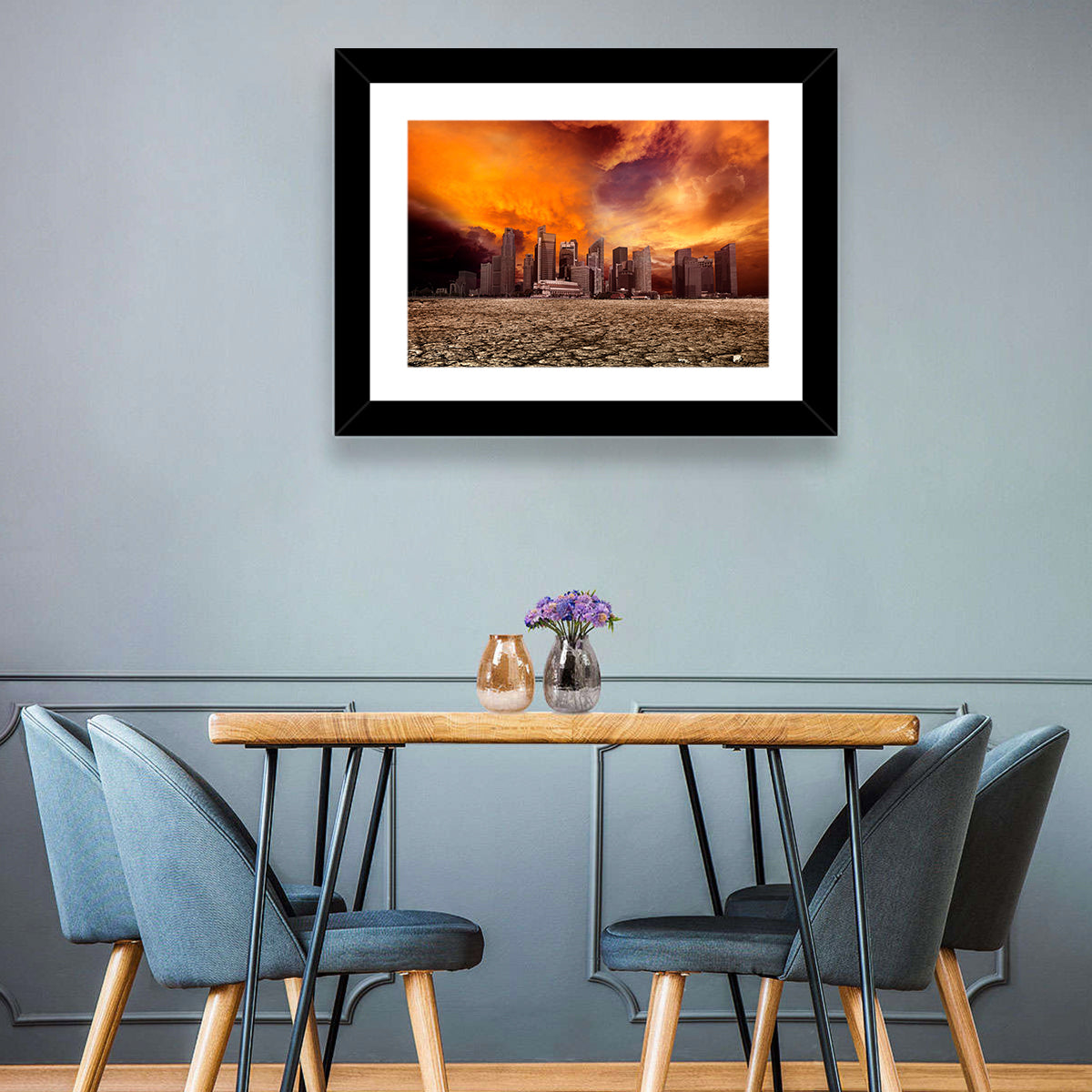 Desolate Desert City Wall Art