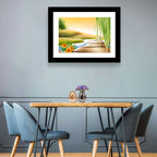 Golden Hour Willow Walkway Wall Art