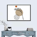 Terracotta Botanical Abstract Wall Art