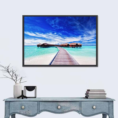 Tourists Villas Maldives Wall Art