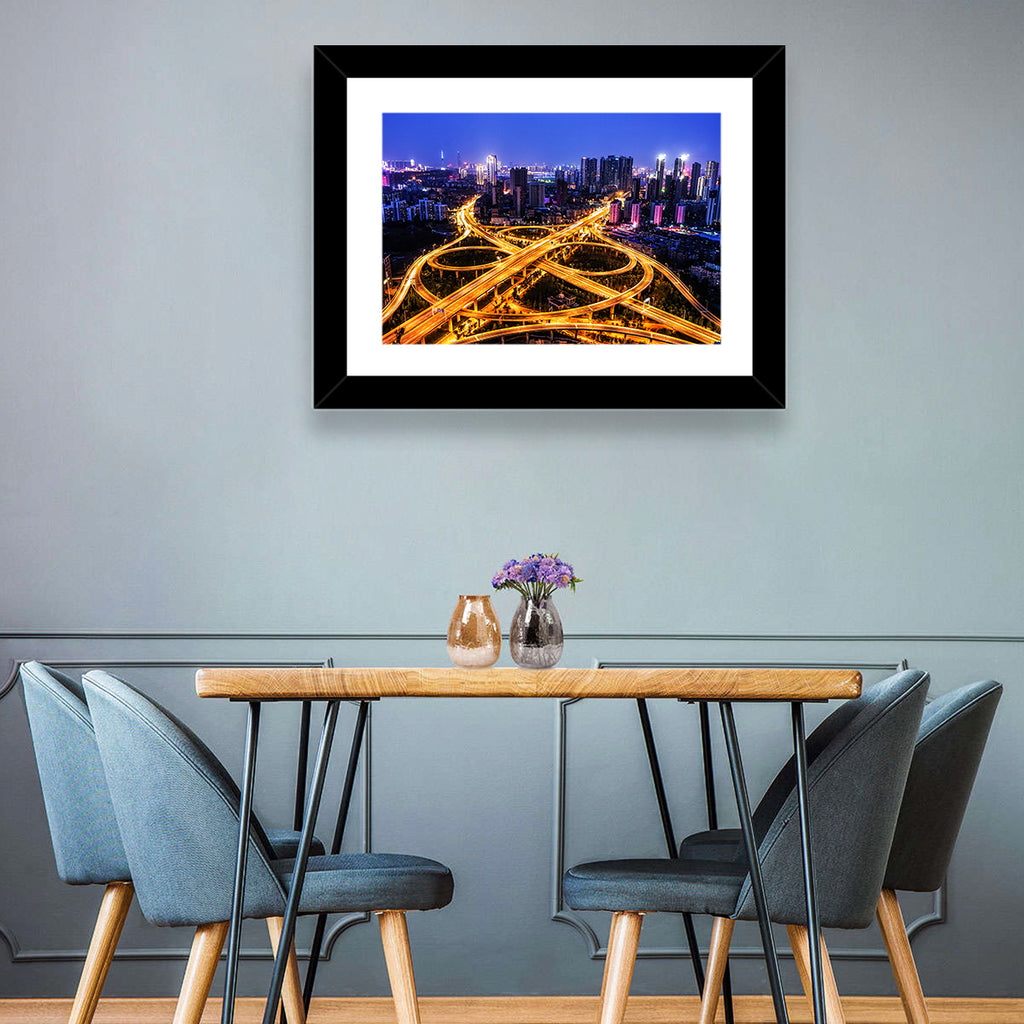 Hanyang District Interchange Nightscape Wall Art