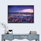 Istanbul Twilight Skyline Wall Art