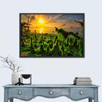 Mangrove Roots at Sunset Wall Art