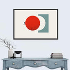 Accomplishment Concept with Red Circle Wall Art