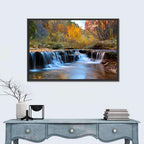 Autumn Stream at Zion Canyon Wall Art