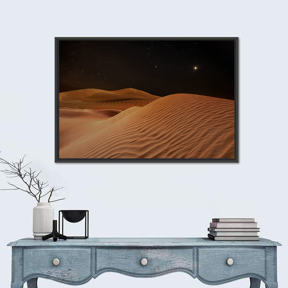 Starry Desert Night Wall Art