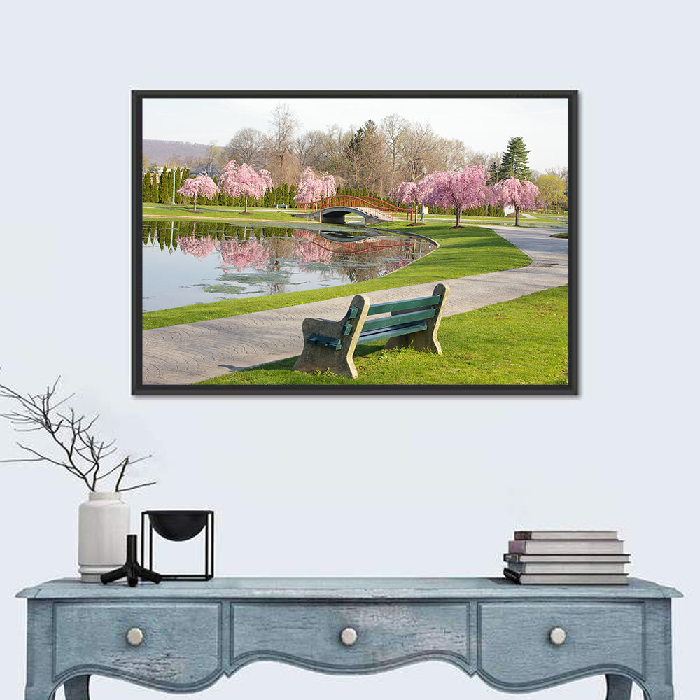 Harrisburg Park Cherry Blossoms Wall Art