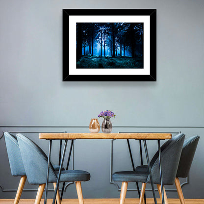 Thuringia Night Forest Wall Art