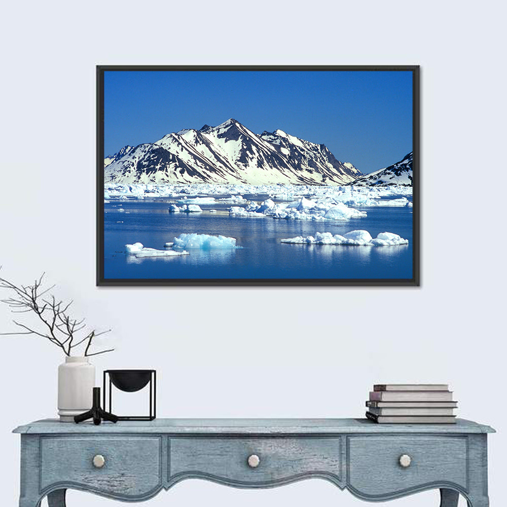 Eastern Greenland Sea Wall Art in a room, landscape