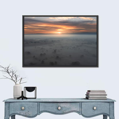 Rhine Plain Sunrise Wall Art