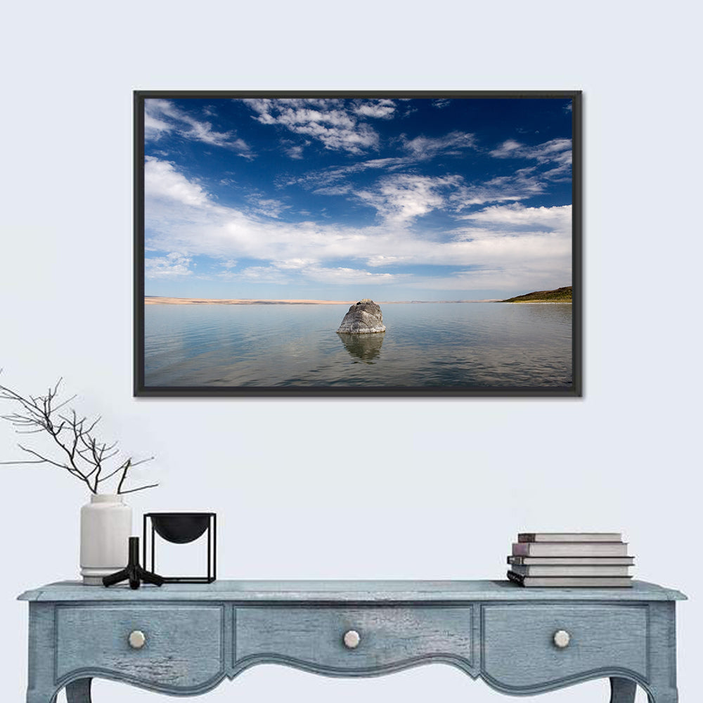 Abert Lake Reflection Wall Art in a room, landscape