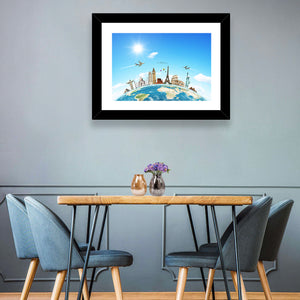 Travel The World Concept Wall Art