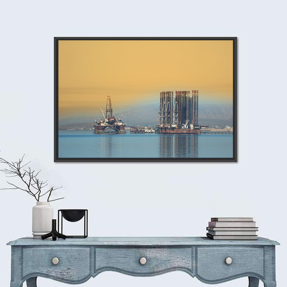 Oil Rigs Baku Wall Art