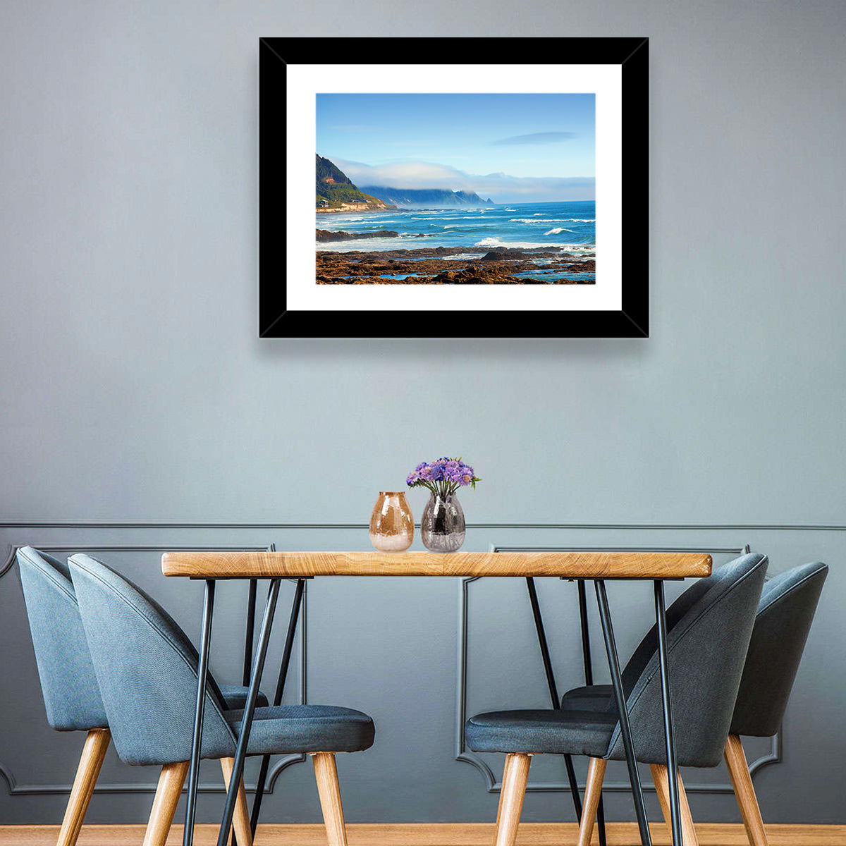 Misty Oregon Coast Tide Pools Wall Art