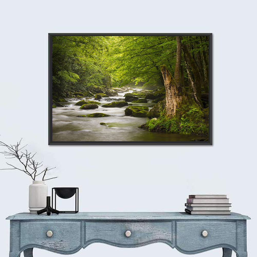 Tremont River Wall Art in a room, landscape