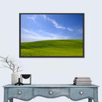 Rolling Green Hill with Blue Sky Wall Art