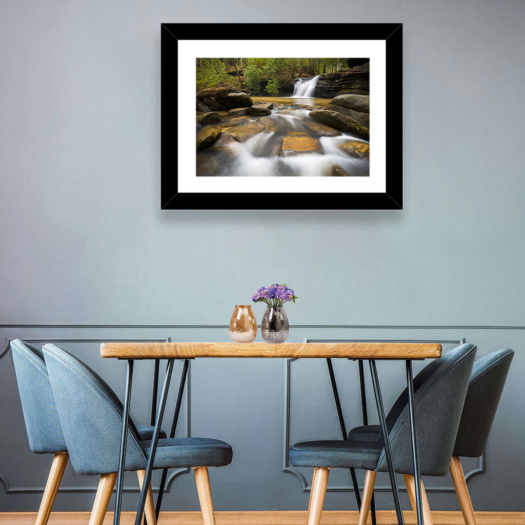 South Carolina Forest Waterfall Wall Art
