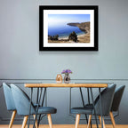 Titicaca Cliffs and Turquoise Water Wall Art