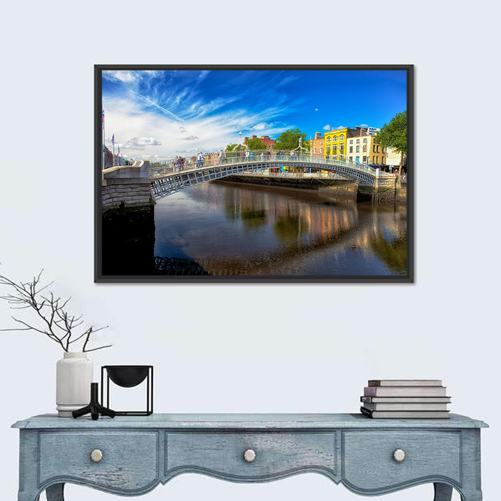 Ha'penny Bridge, Dublin Wall Art in a room, landscape