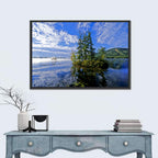 Misty Maine Lake Wall Art