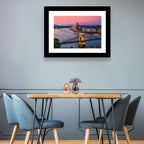 Budapest Chain Bridge at Twilight Wall Art