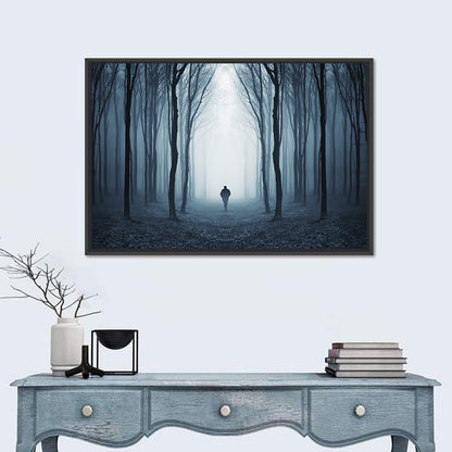 Man & Creepy Forest Wall Art