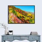 Svaneti Autumn Mountain Landscape Wall Art