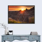 Badlands National Park Sunset Wall Art