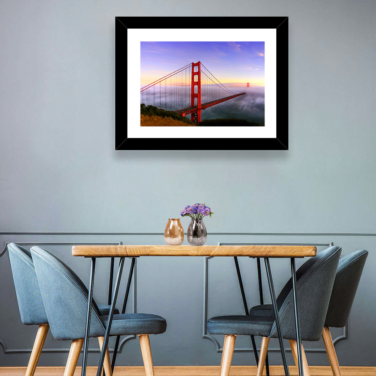 Foggy Golden Gate Bridge Wall Art