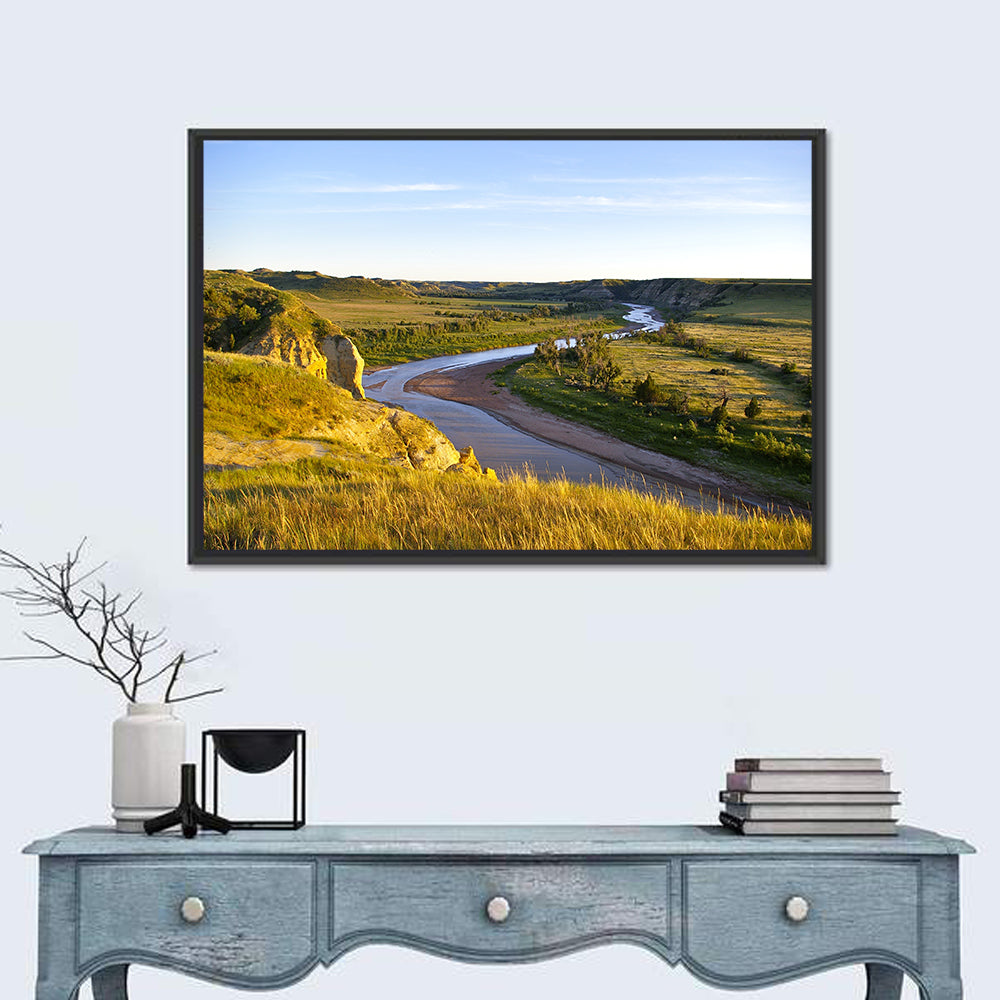 Little Missouri River Wall Art in a room, landscape