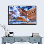 Geothermal Valley with Footbridge Wall Art