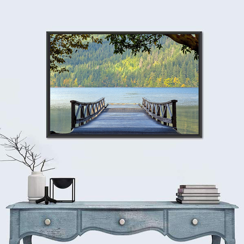 Lake Crescent Wooden Pier Wall Art