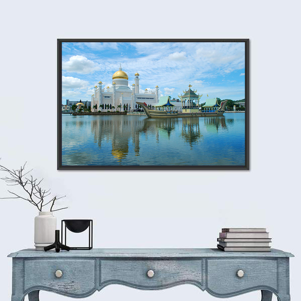 Sultan Omar Ali Saifuddien Mosque Wall Art in a room, landscape