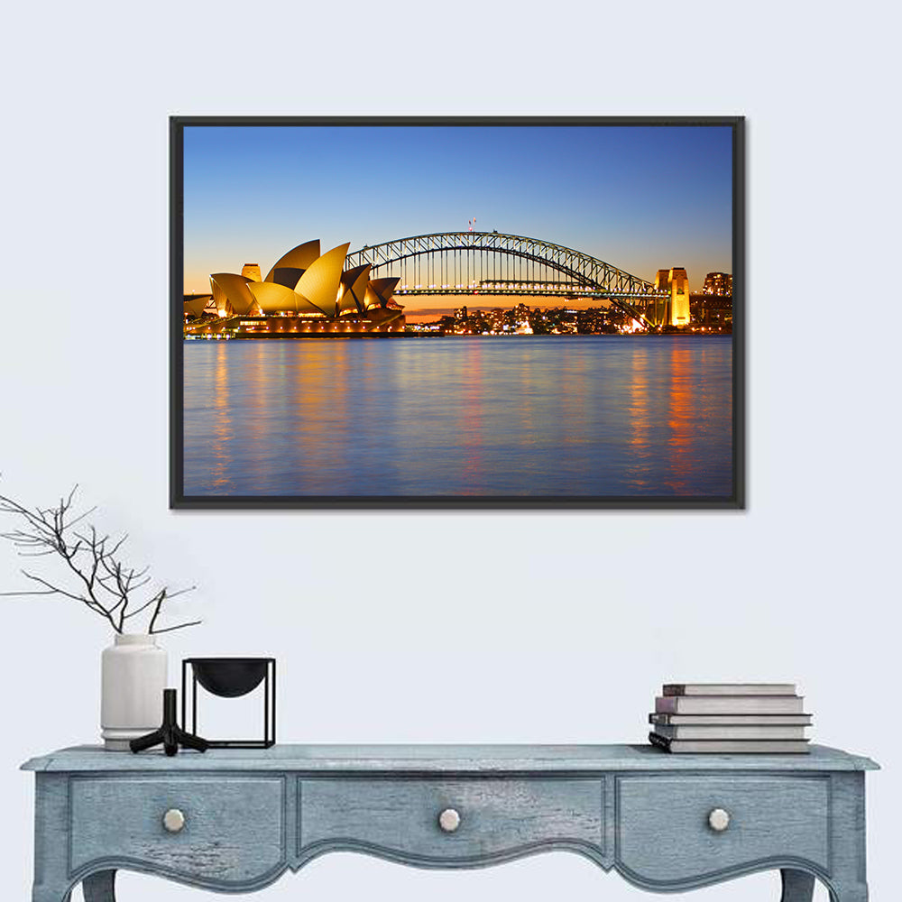 Sydney Harbour Bridge and Opera House Wall Art