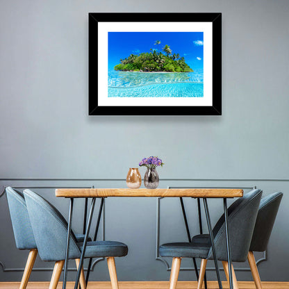 Green Tropical Island Wall Art