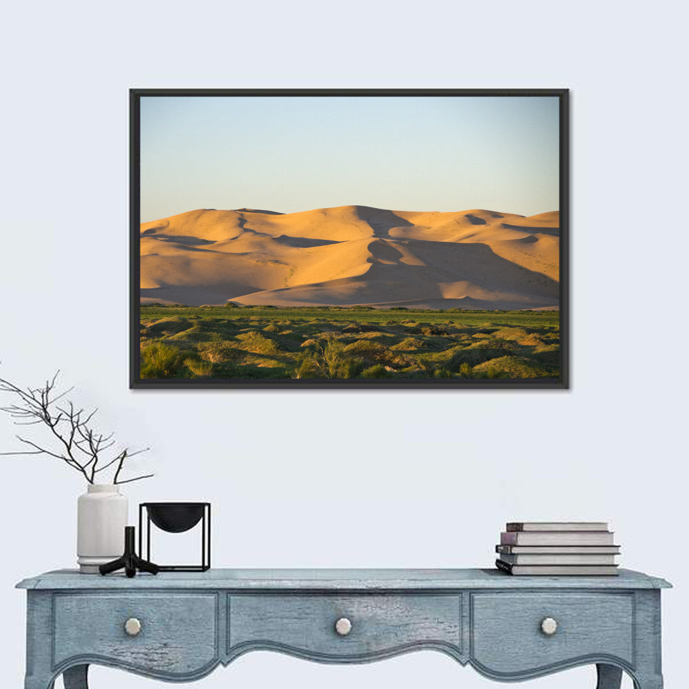 Goby Desert Dunes Wall Art in a room, landscape