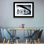 Brooklyn Bridge Low Angle Skyline Reflection Wall Art