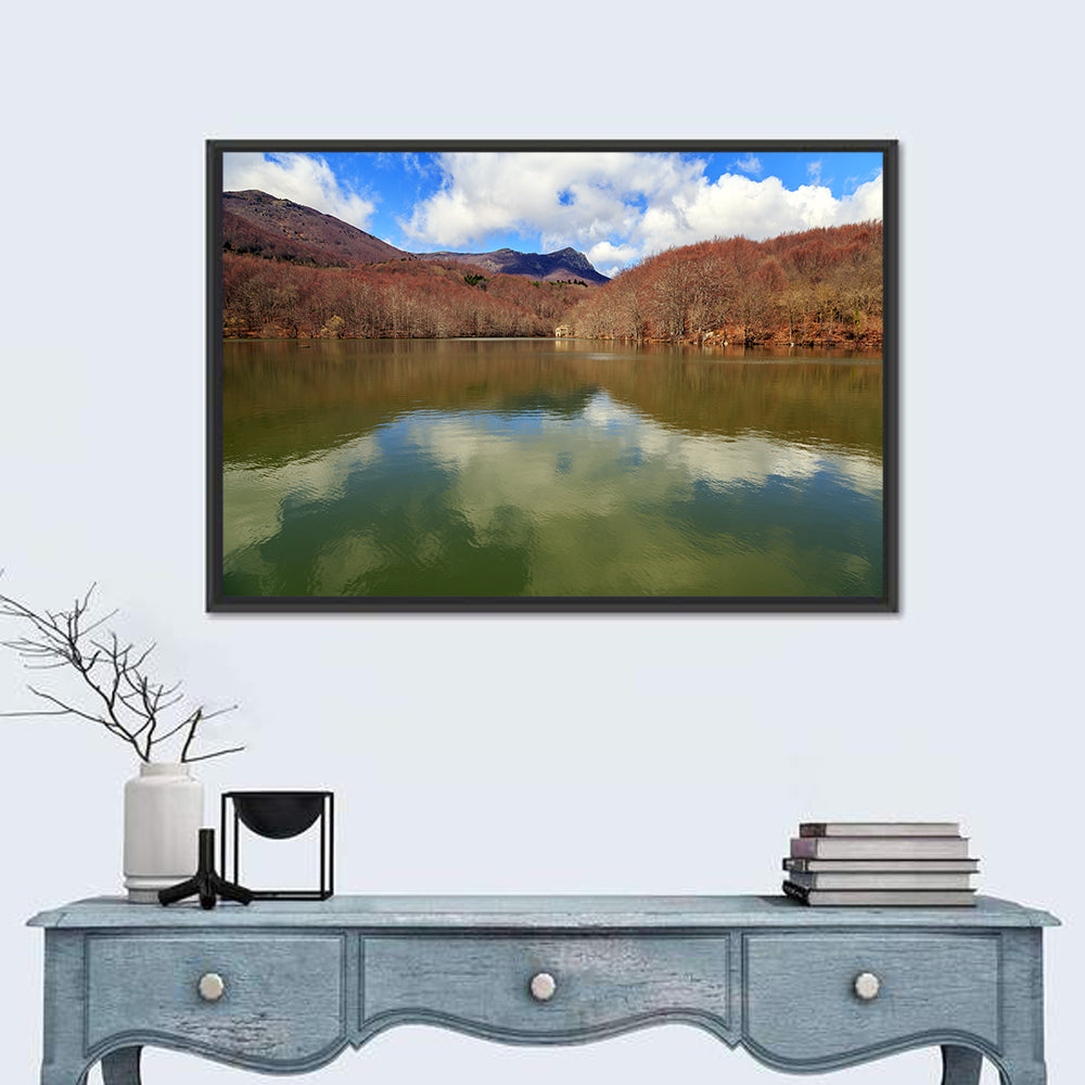 Lake Santa Fe Montseny Wall Art in a room, landscape