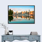 Vancouver Skyline at Coal Harbour Wall Art