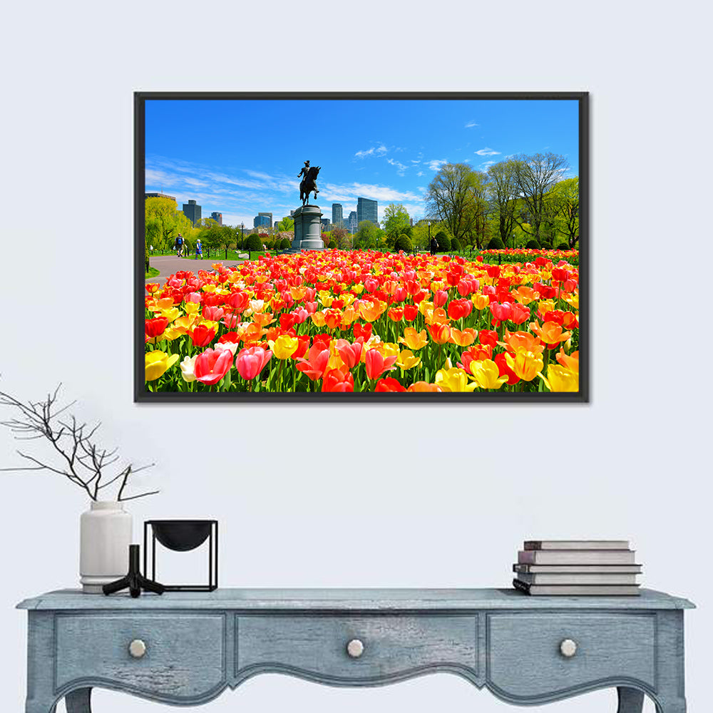Boston Public Garden Tulips Wall Art